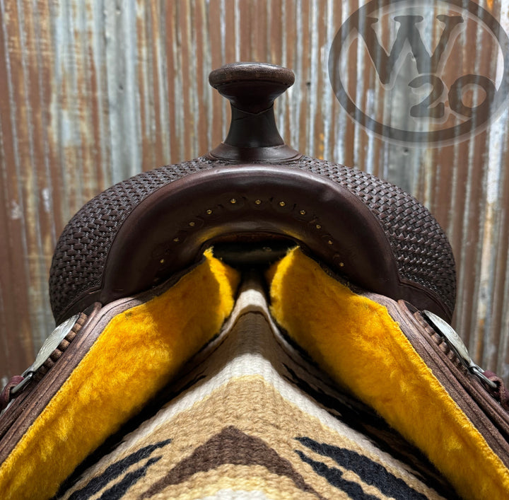 West 20 Custom Dark Heavy Oiled Trail Saddle by RW Bowman Western Saddle