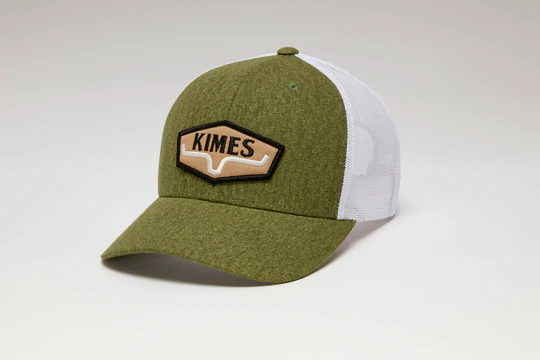 Kimes Ranch Dark Olive Box Spring Trucker Hat