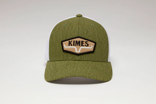 Kimes Ranch Dark Olive Box Spring Trucker Hat