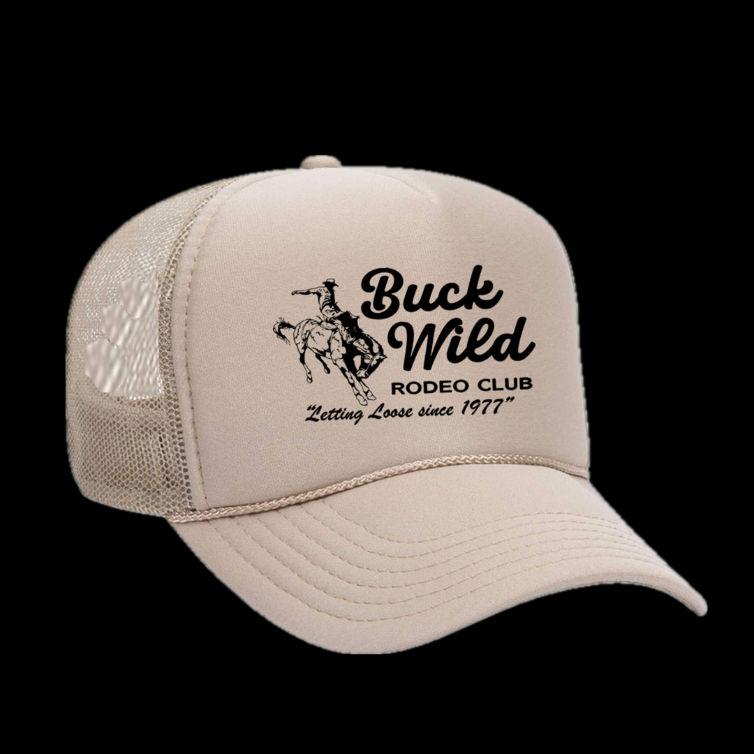 Rodeo Hippie Tan Buck Wild Trucker Cap