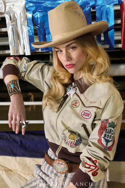 Double D Ranchwear Khaki Honor Roll Jacket