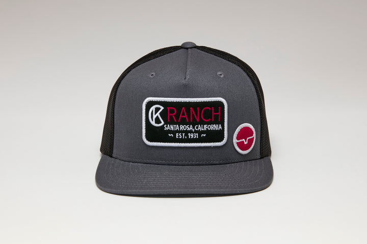 Kimes Ranch Black and Charcoal CK31 Trucker Hat