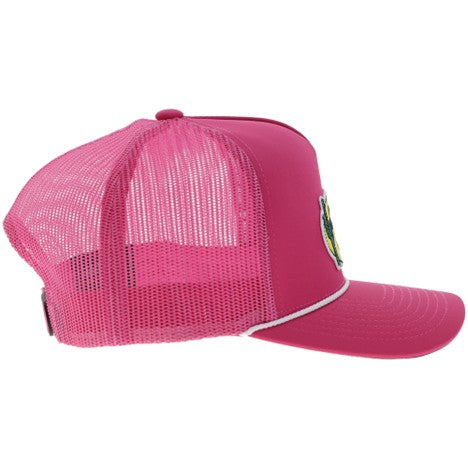 Hooey Pink Cactus Ropes Hat with Oval Patch