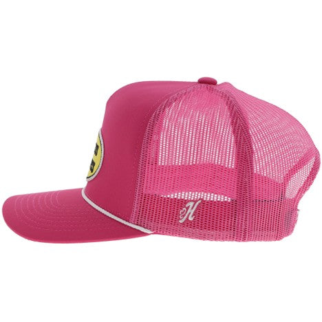 Hooey Pink Cactus Ropes Hat with Oval Patch