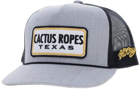 Hooey Grey and Black Cactus Ropes Hat