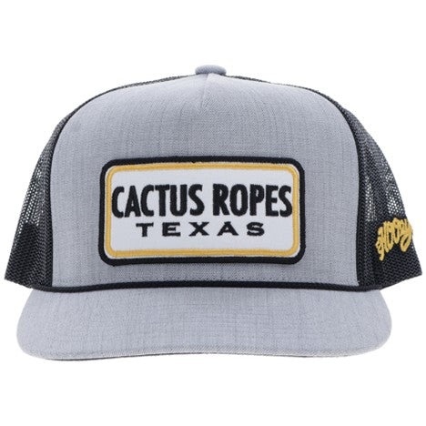 Hooey Grey and Black Cactus Ropes Hat
