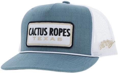 Hooey Teal and White Cactus Ropes Hat