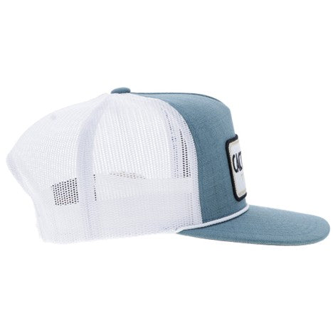 Hooey Teal and White Cactus Ropes Hat