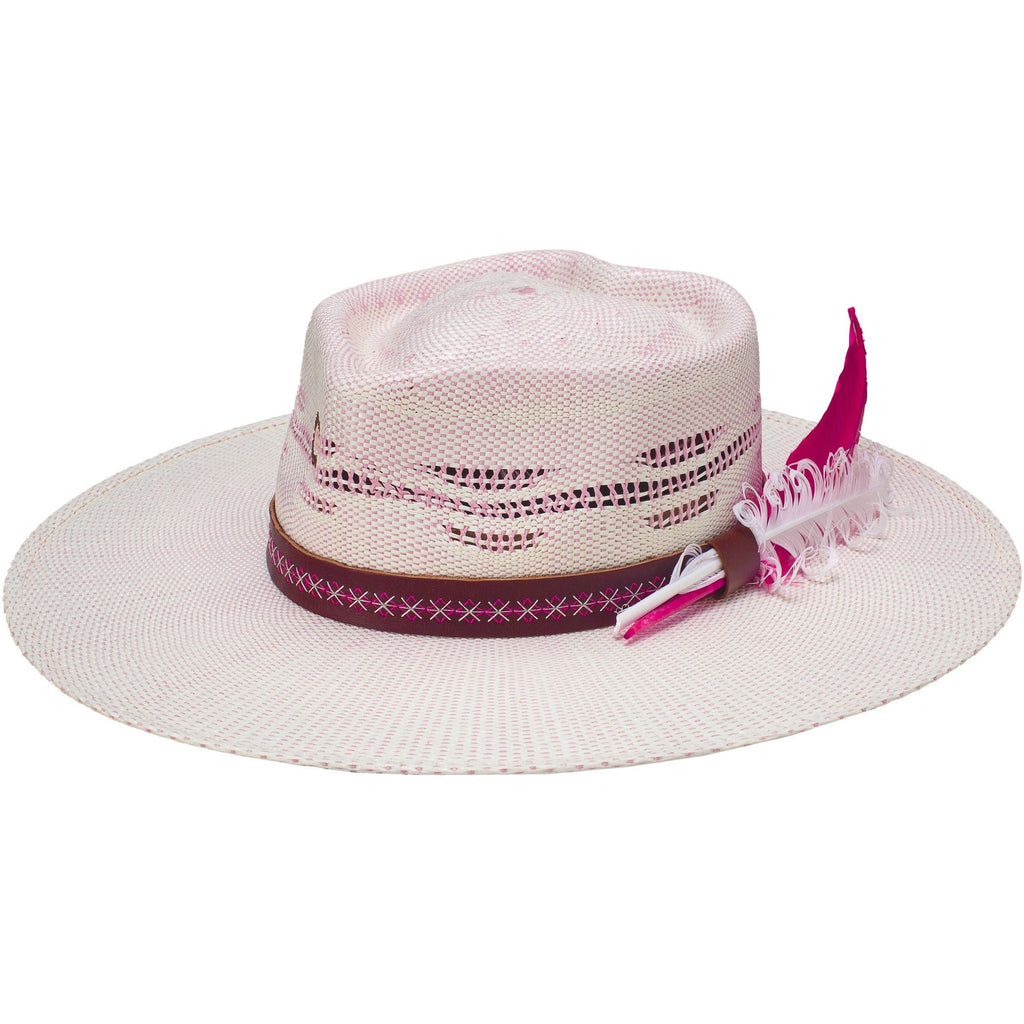 Charlie 1 Horse Pink Always Be My Baby Straw Hat Medium