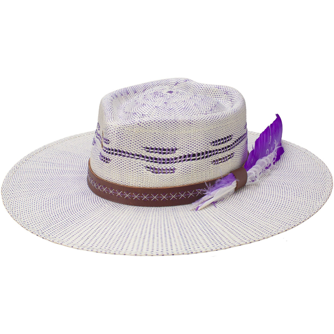 Charlie 1 Horse Purple Always Be My Baby Straw Hat Large
