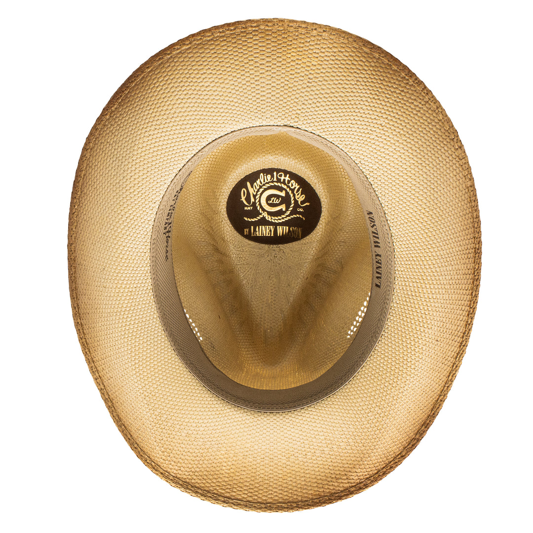 Charlie 1 Horse Sweated Laredo Straw Hat