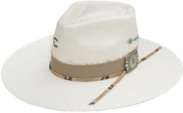 Charlie 1 Horse Natural Spear Point Straw Hat
