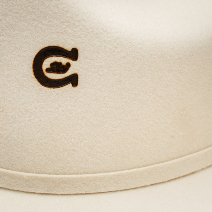 Charlie 1 Horse Ivory Spotlight cowboy hat featuring a wide brim and decorative band, Western style hat for men or women.