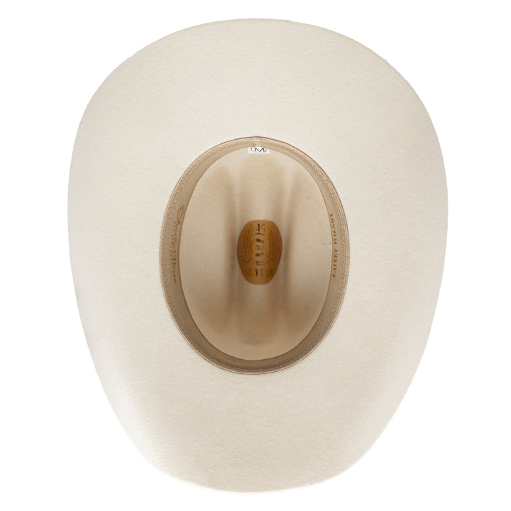 Charlie 1 Horse Ivory Spotlight Cowboy Hat, western style with a wide brim and decorative band, made by Charlie 1 Horse Hats.