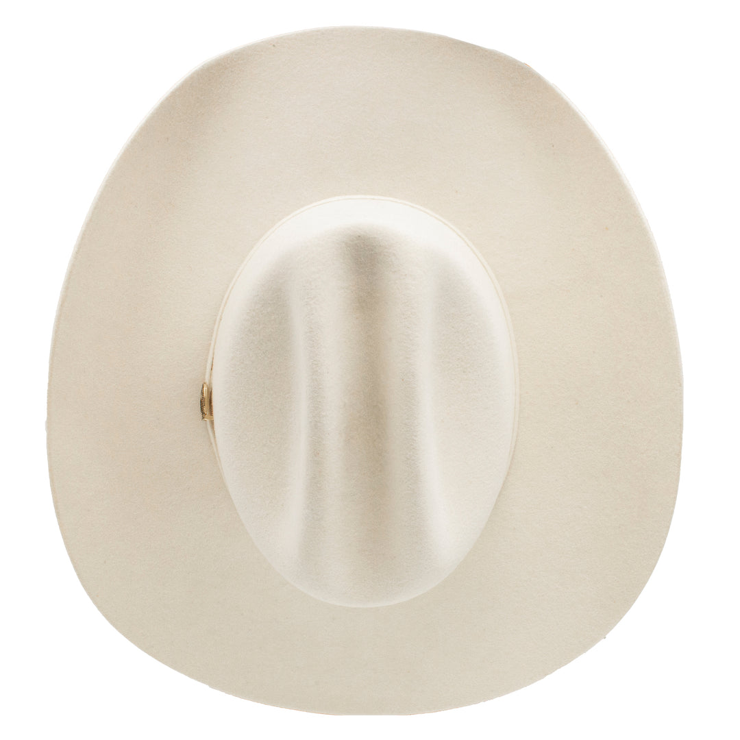 Charlie 1 Horse ivory spotlight cowboy hat with western style, featuring a wide brim and decorative band, made by Charlie 1 Horse Hats.
