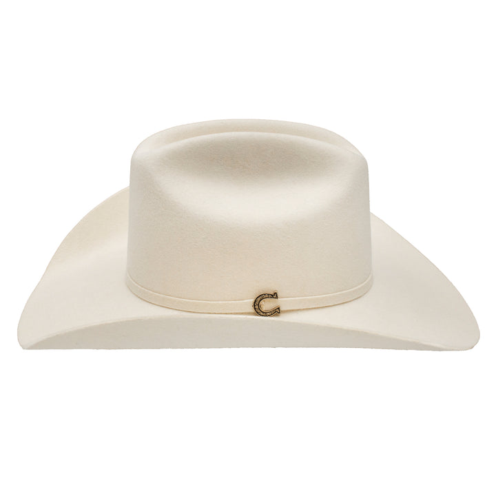 Charlie 1 Horse Ivory Spotlight cowboy hat with western style and wide brim, featuring a decorative band and a classic cowboy look.