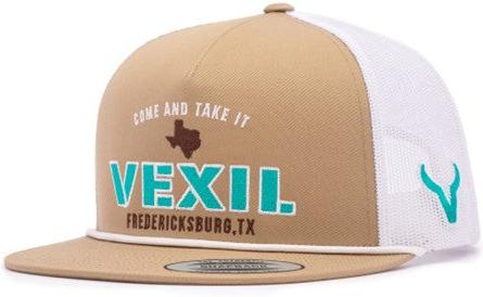 Vexil Come & Take It Khaki and White Ball Cap - West 20 Saddle Co.