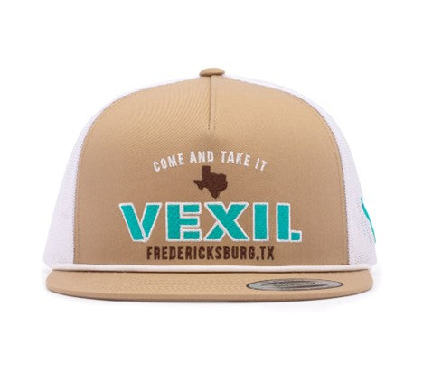 Vexil Come & Take It Khaki and White Ball Cap - West 20 Saddle Co.