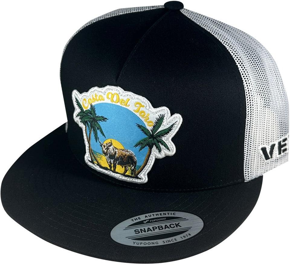 Vexil Costa Del Toro Black and White Ball Cap - West 20 Saddle Co.