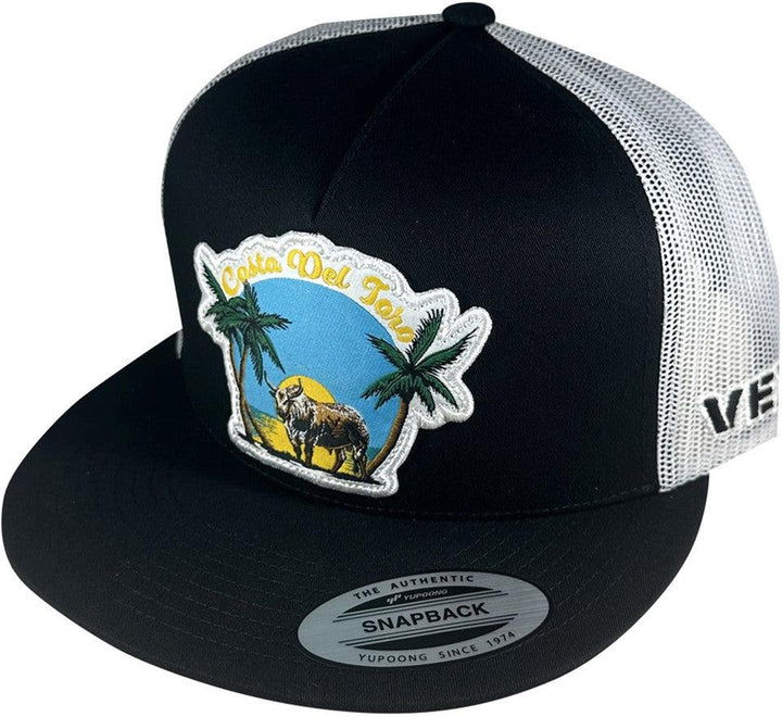 Vexil Costa Del Toro Black and White Ball Cap - West 20 Saddle Co.