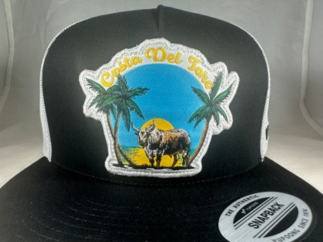 Vexil Costa Del Toro Black and White Ball Cap - West 20 Saddle Co.