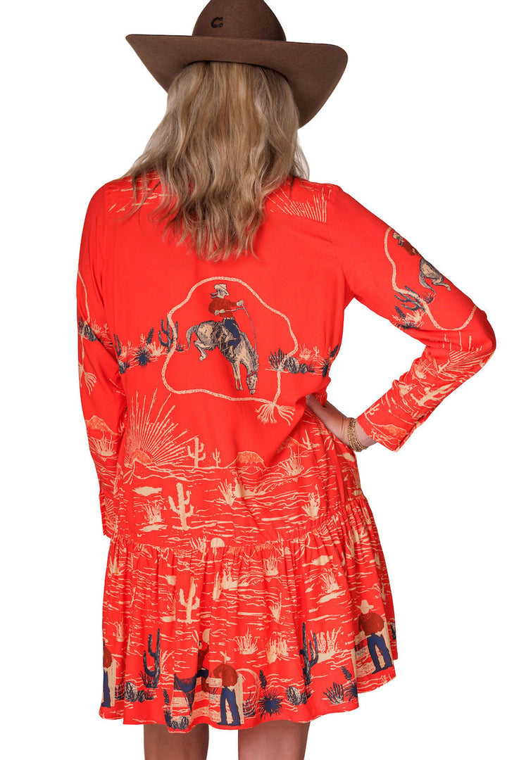 Lovlei Ranch Women's Hot Sauce Cowboy Up Dakota Dress