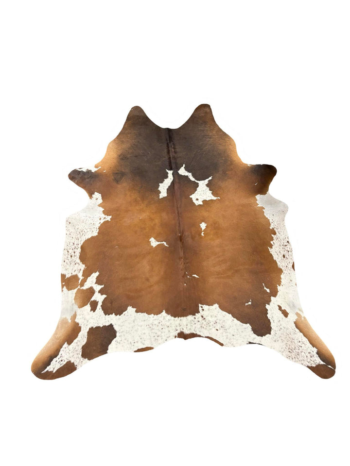 Dark and Light Brown and White Spotted Cowhide