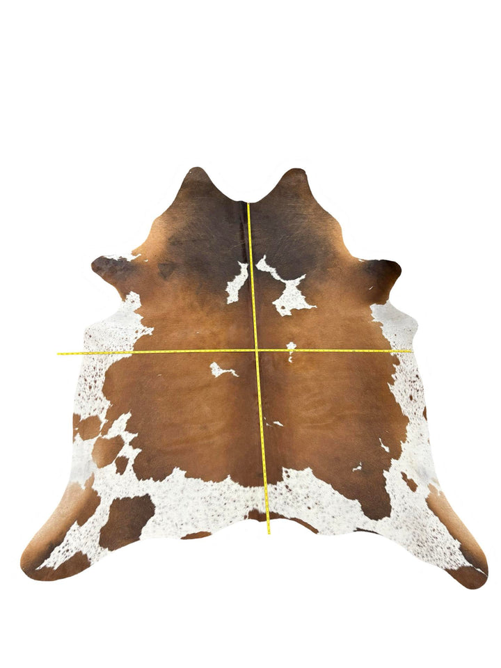 Dark and Light Brown and White Spotted Cowhide