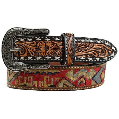 Angel Ranch by M&F Western Women's Aztec and Tooled Belt