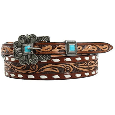 Angel Ranch by M&F Western Women's Floral Tooled Belt