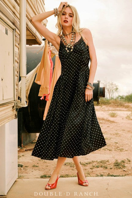 Double D Ranchwear Women's Black Spew Slip Dress