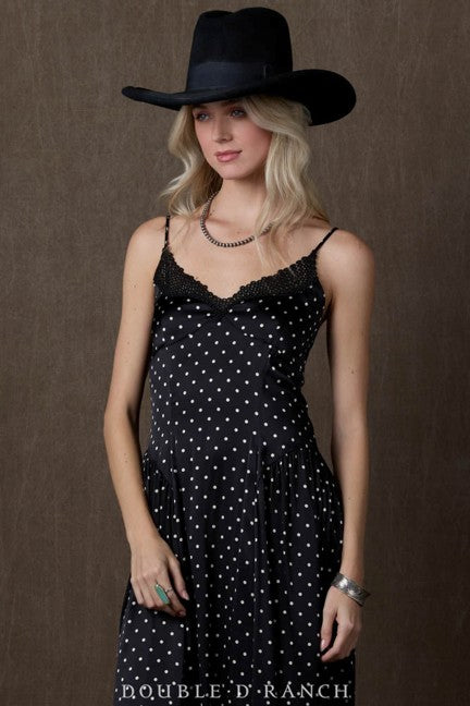 Double D Ranchwear Women's Black Spew Slip Dress