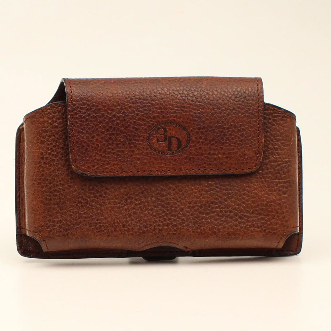 3D Belts Textured Dark Brown Phone Case - West 20 Saddle Co.