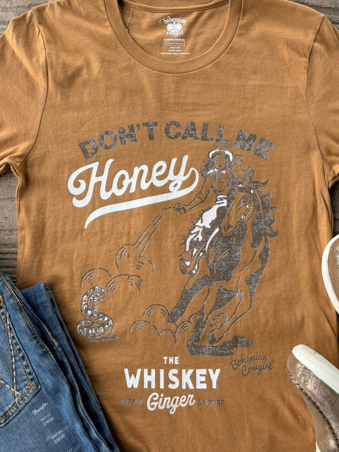 Bohemian Cowgirl Don't Call Me Honey Tee
