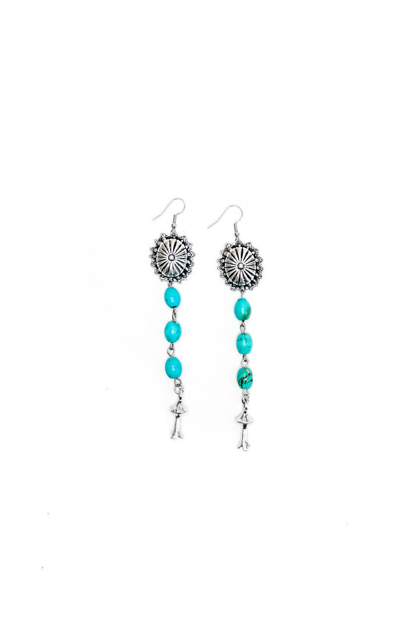 West and Co Turquoise Drop Earrings