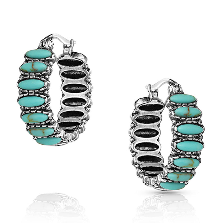 Montana Silversmiths Turquoise Run Earrings