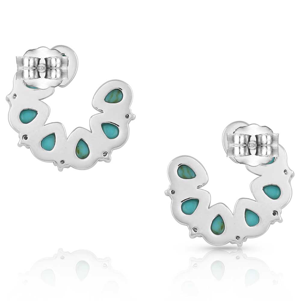 Montana Silversmiths Lucky Seven Turquoise Earrings