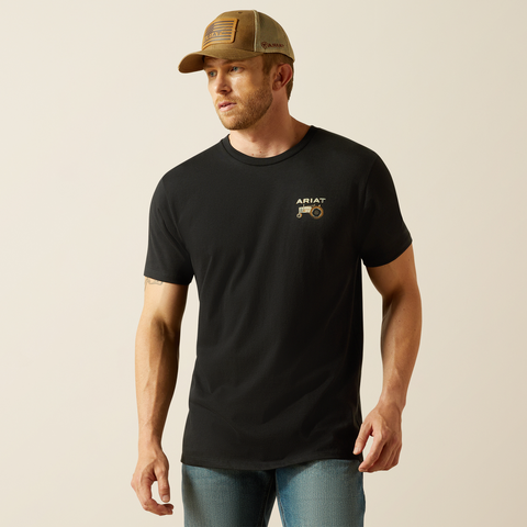 Ariat Men's Black Gramps Tractor Tee