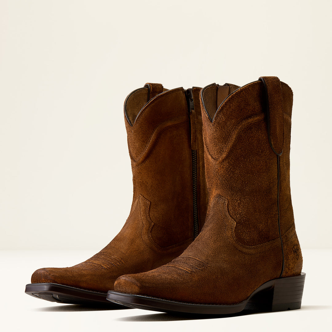 Ariat Men's Rusty Brown Suede Oliver Western Boot
