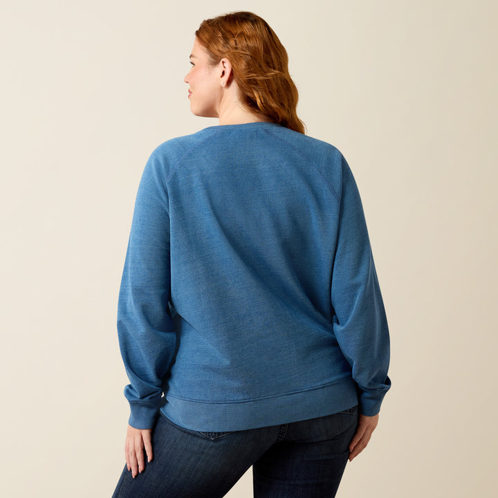 Ariat Women's Indigo Wash Essential Crew Sweatshirt