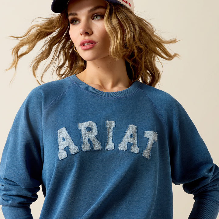 Ariat Women's Indigo Wash Essential Crew Sweatshirt