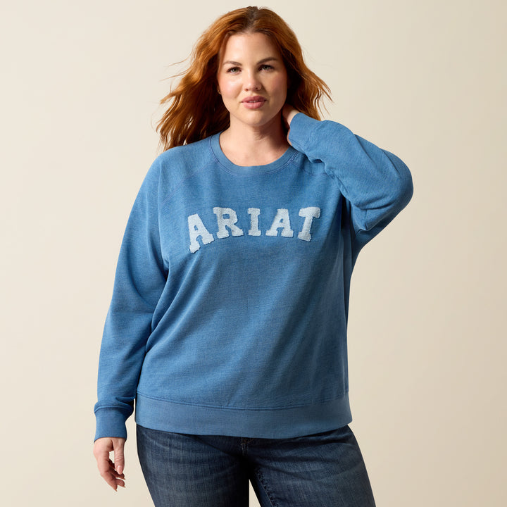 Ariat Women's Indigo Wash Essential Crew Sweatshirt