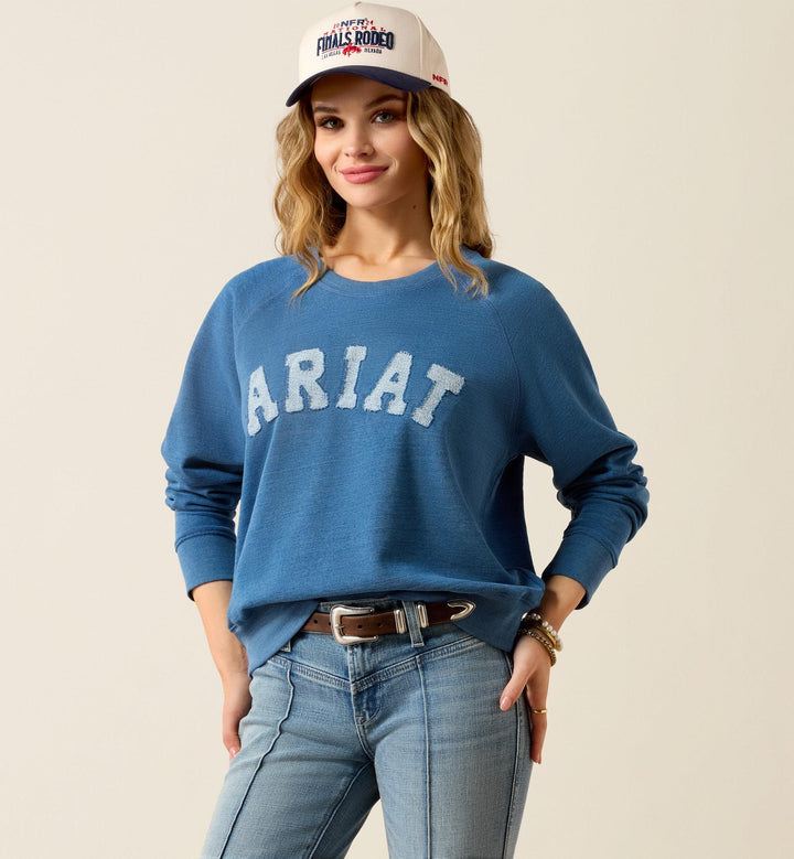 Ariat Women's Indigo Wash Essential Crew Sweatshirt