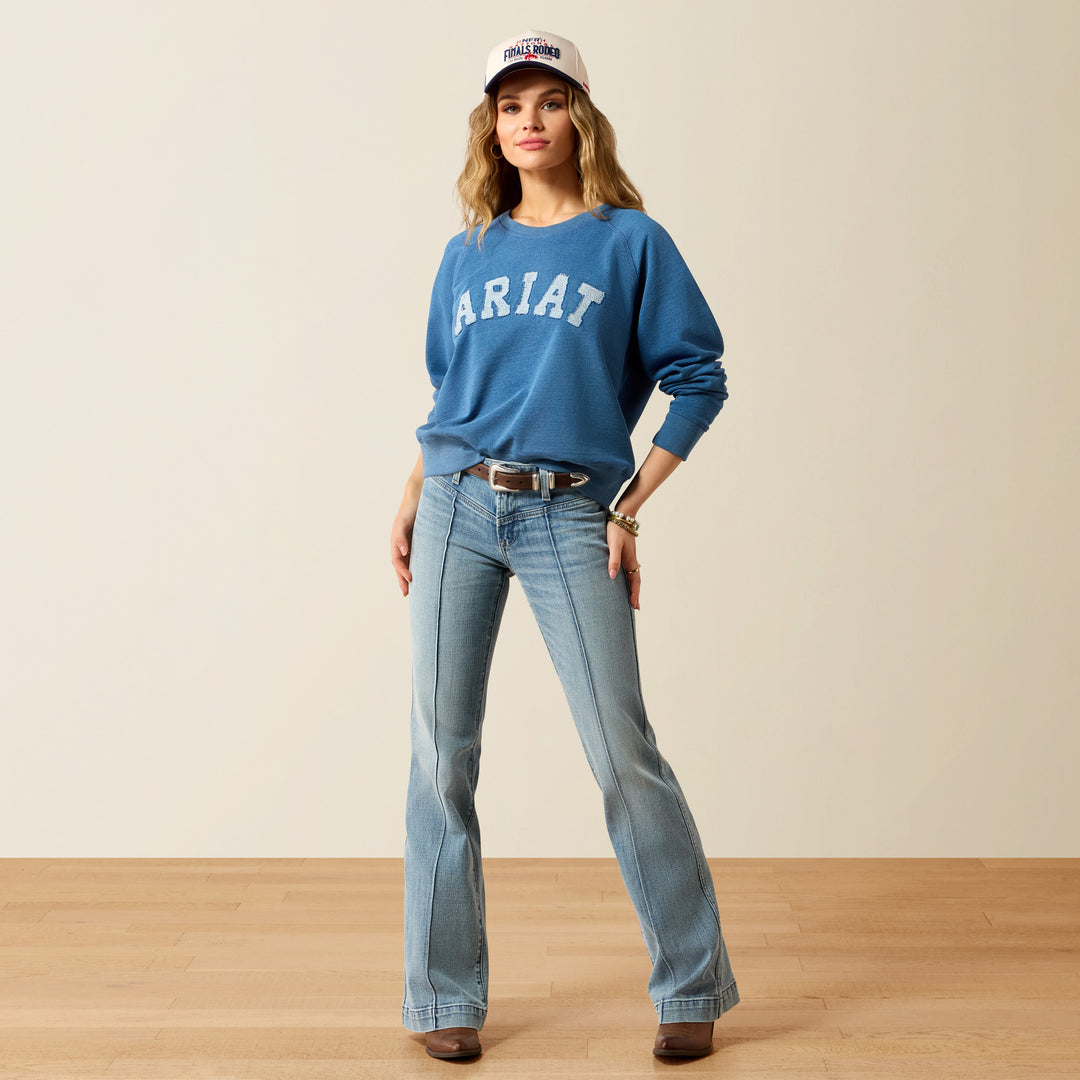 Ariat Women's Indigo Wash Essential Crew Sweatshirt