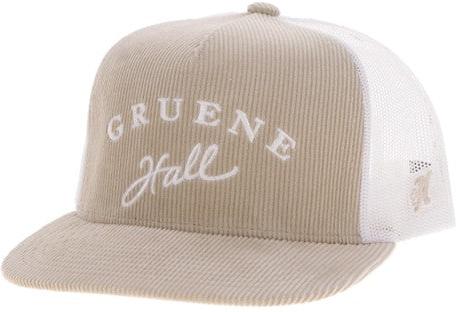 Hooey Tan Corduroy and White Gruene Hall Hat