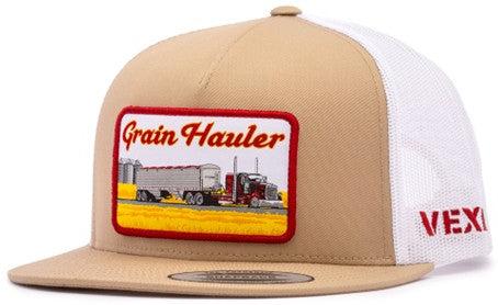 Vexil Grain Hauler Khaki and White Ball Cap - West 20 Saddle Co.