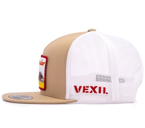 Vexil Grain Hauler Khaki and White Ball Cap - West 20 Saddle Co.