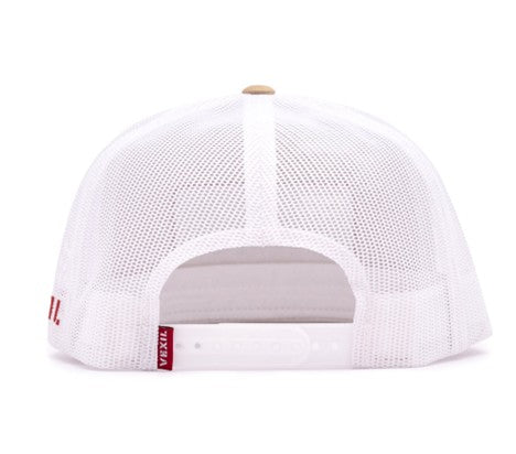 Vexil Grain Hauler Khaki and White Ball Cap - West 20 Saddle Co.
