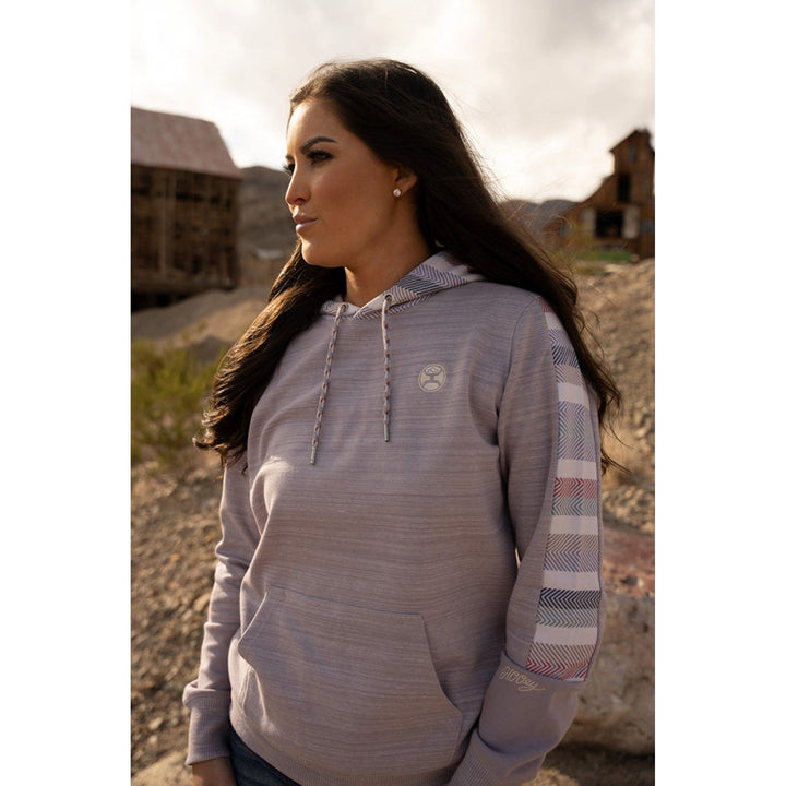 Hooey Women's Grey and Serape Canyon Hoodie