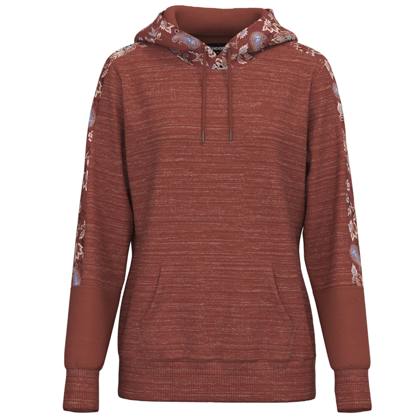 Hooey Women's Marsala and Floral Print Canyon Hoodie